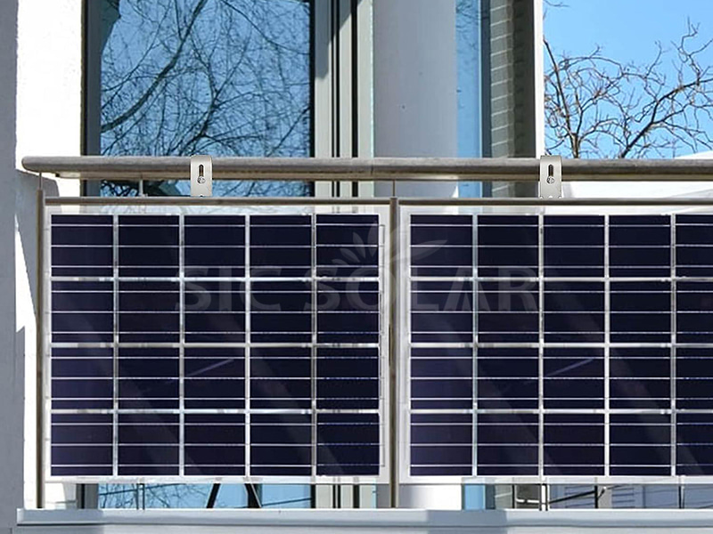Hệ thống lắp đặt bảng điều khiển năng lượng mặt trời ban công 1KW ở Luxembourg