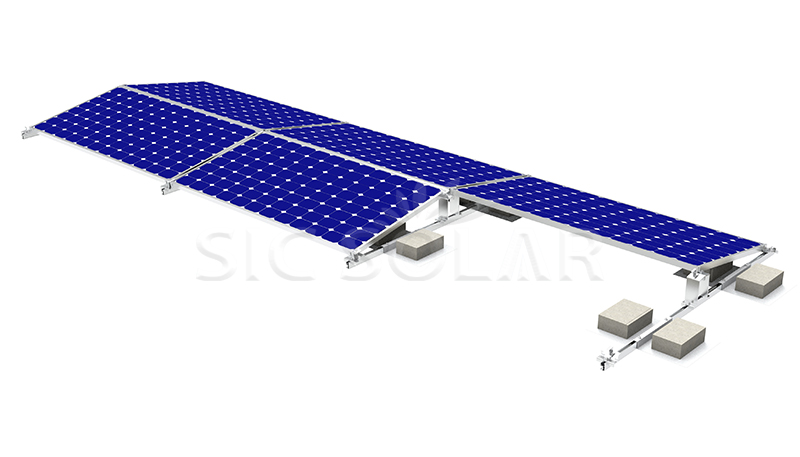 Optimizes East-West Solar Ballasted Mounting System
