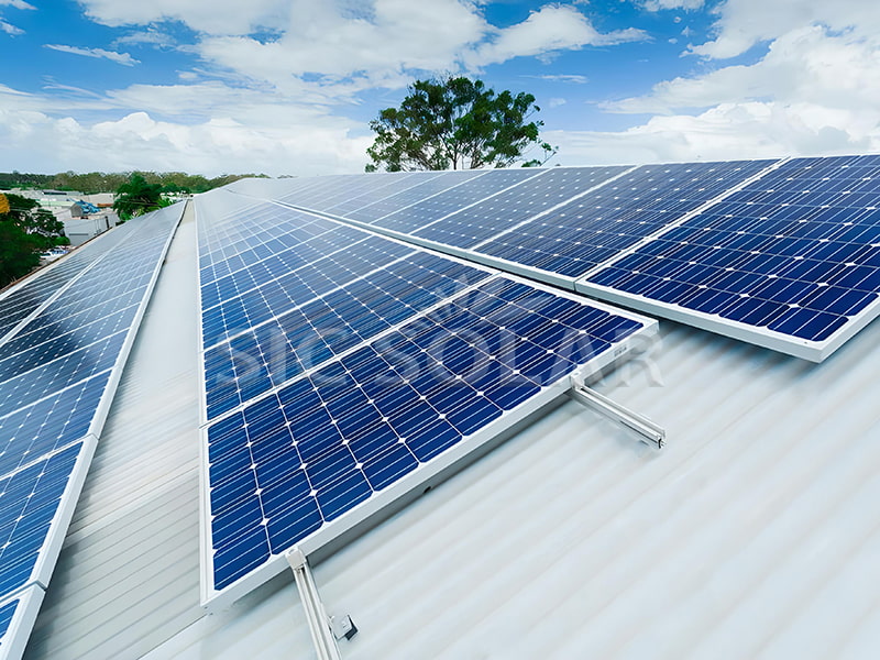 50KW Khung mái sắt năng lượng mặt trời L feet thông thường ở Ấn Độ