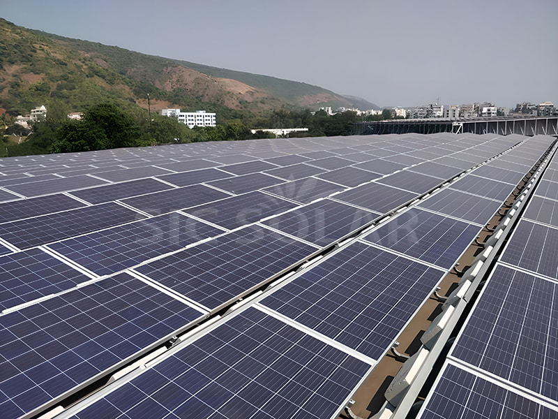 hệ thống lắp đặt pv mái bằng