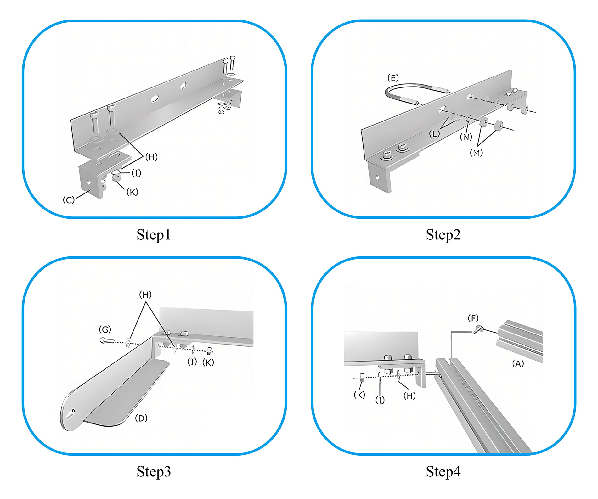 Solar Panel Pole Mount Bracket