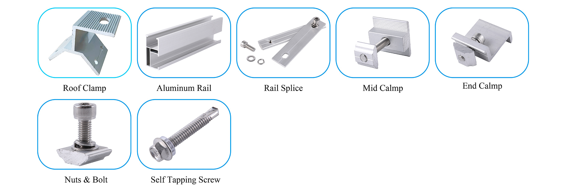 Kẹp gắn năng lượng mặt trời Mái thiếc