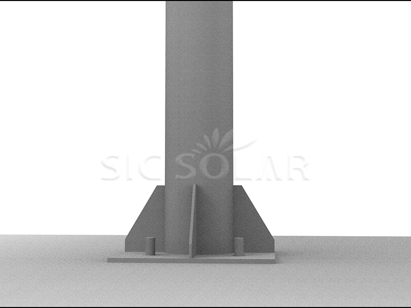 Single pole pv solar ground mount