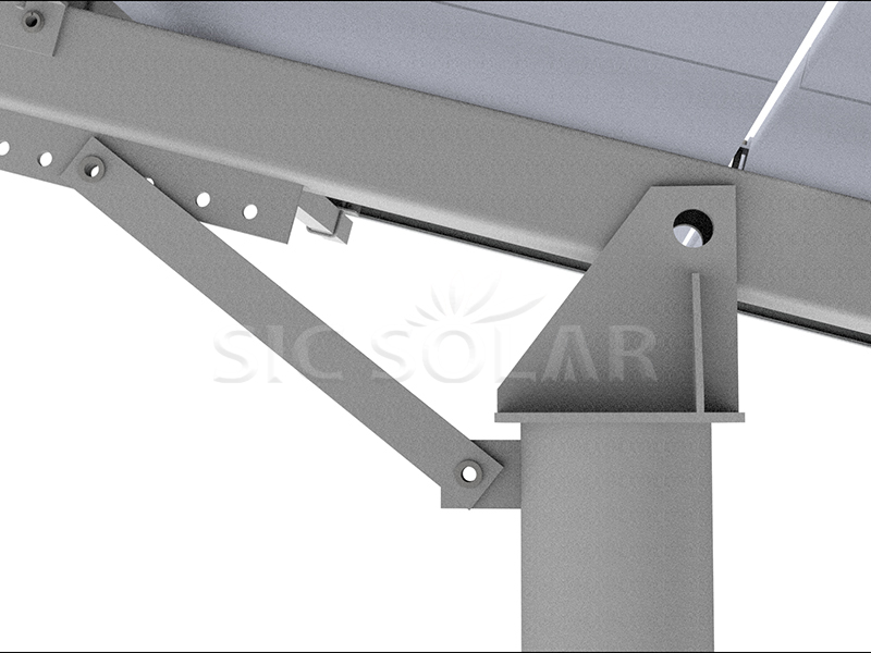 Solar pole power plant