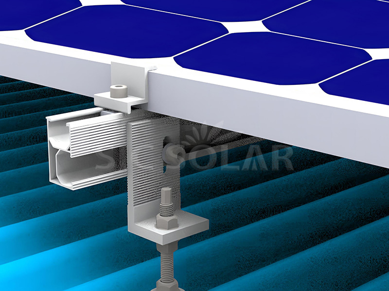 Solar Metal Roof L Feet Hook Mounting System Bracket