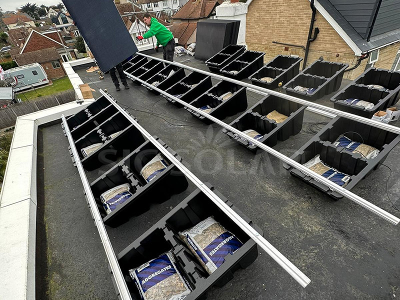 PP Plastic Solar Ballast Roof Mount