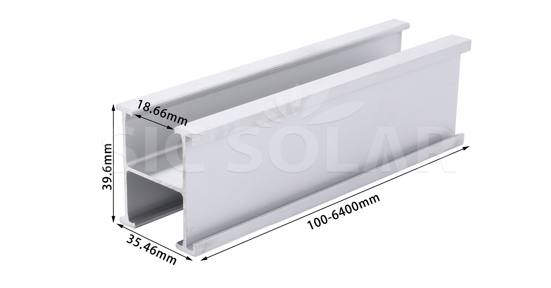 Solar Panel Mounting Aluminum Rail