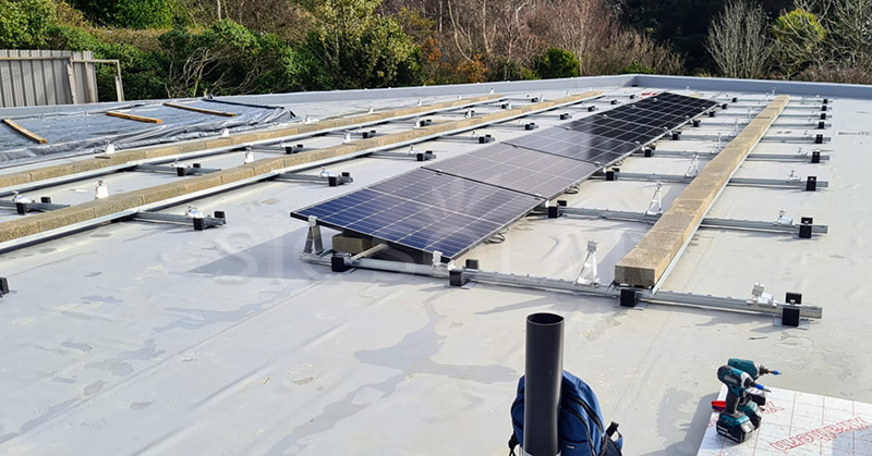 Flat Roof Solar Structures