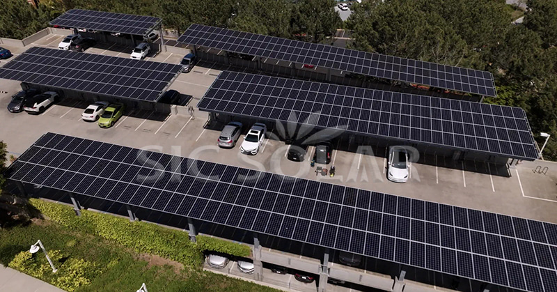 Commercial Solar Carports Installation