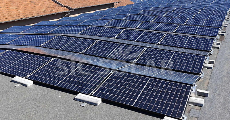 solar panels for flat roofs