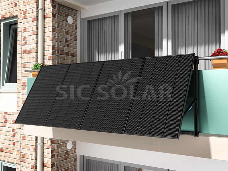 2KW Solar Easy Bracket Balcony Railing Hook In Germany