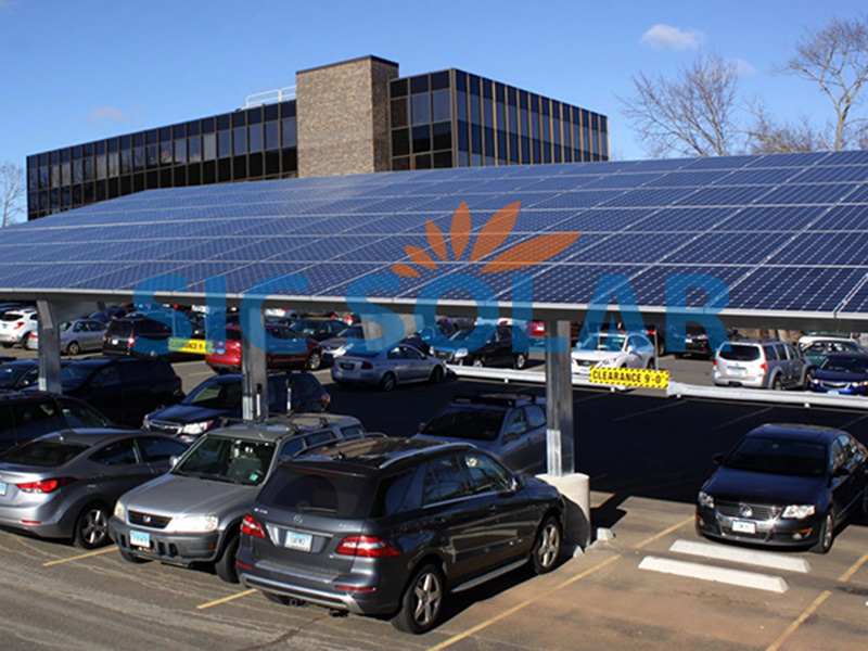 Cấu trúc lắp đặt bảng điều khiển năng lượng mặt trời 50 KW ở Mỹ