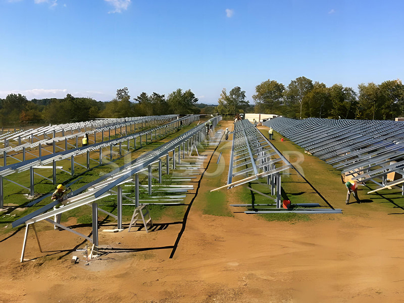 Khung lắp đặt tấm pin mặt trời 1MW tại Hoa Kỳ