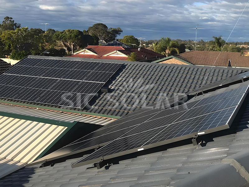 Hệ thống lắp đặt năng lượng mặt trời trên mái ngói năng lượng mặt trời 30Kw ở Úc
        