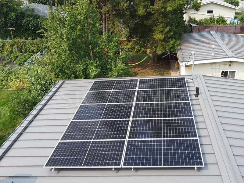 5KW Solar Panel Metal Roof Tilt Mount In Canada