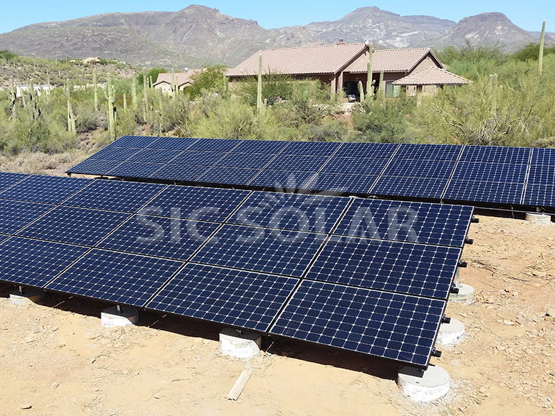 25KW Ground Mounted Solar Panel Frames In USA