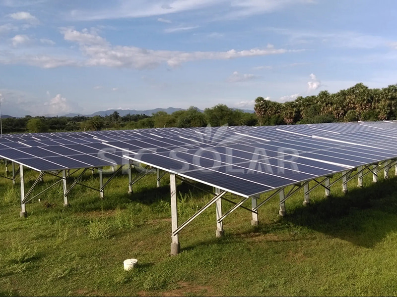 Hệ thống lắp đặt năng lượng mặt trời trên mặt đất 1MW tại Brazil
