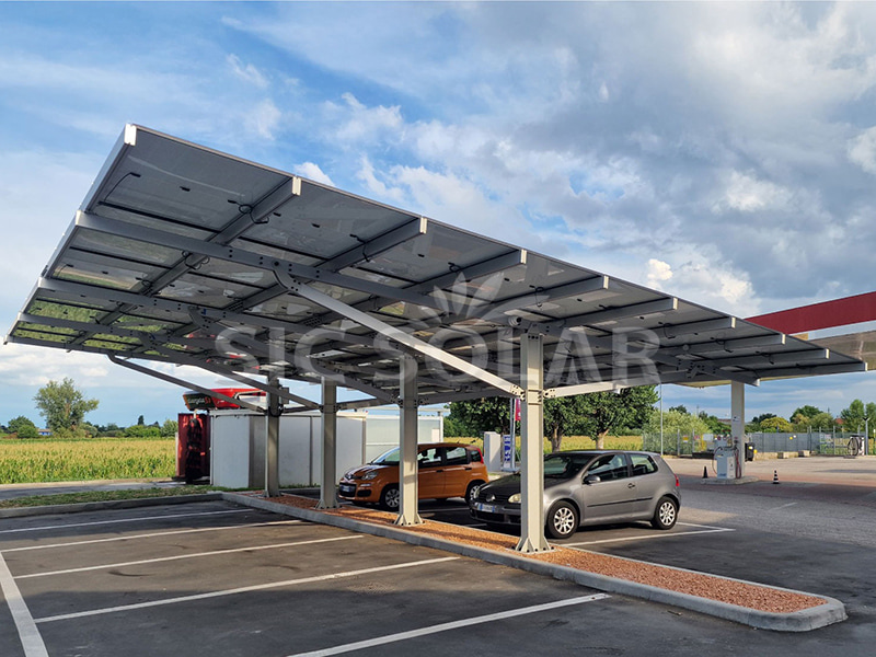 20KW Solar Carport Mounting Solution In Italy