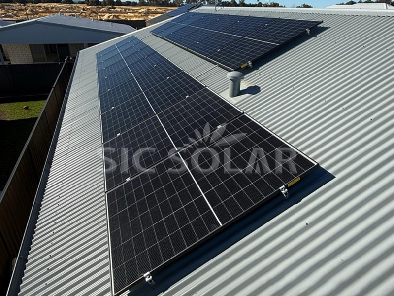 Giá đỡ năng lượng mặt trời 20KW cho mái ngói dốc ở Úc