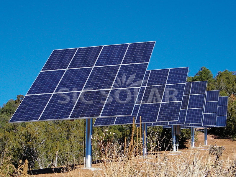 Cột lắp tấm pin mặt trời 30KW tại Canada