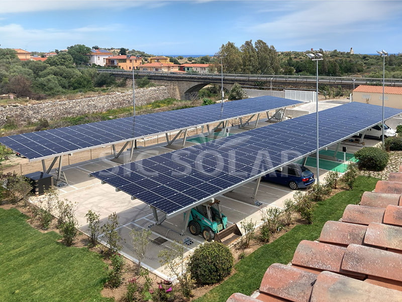 Hệ thống lắp đặt năng lượng mặt trời cho nhà để xe chống nước 250KW tại Hà Lan