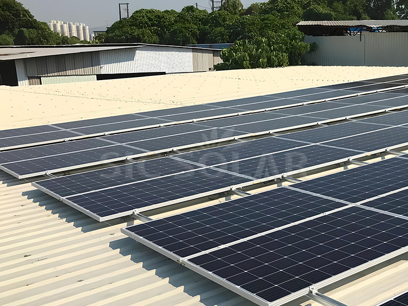 30KW Solar Klip Lok Kẹp Giá đỡ mái nhà bằng kim loại ở Pakistan