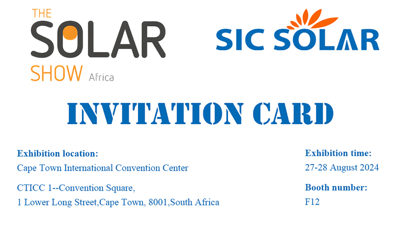 SIC Solar 2024 Năng lượng mặt trời & Lưu trữ trực tiếp Cape Town