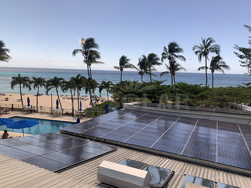 Hệ thống năng lượng mặt trời dạng mái nhà hình thang bằng kim loại công suất 30KW lắp đặt tại Philippines