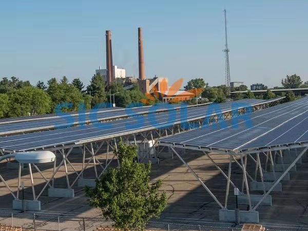 Hệ thống lắp đặt carport năng lượng mặt trời 2MW ở Hungary | Sic-solar.com